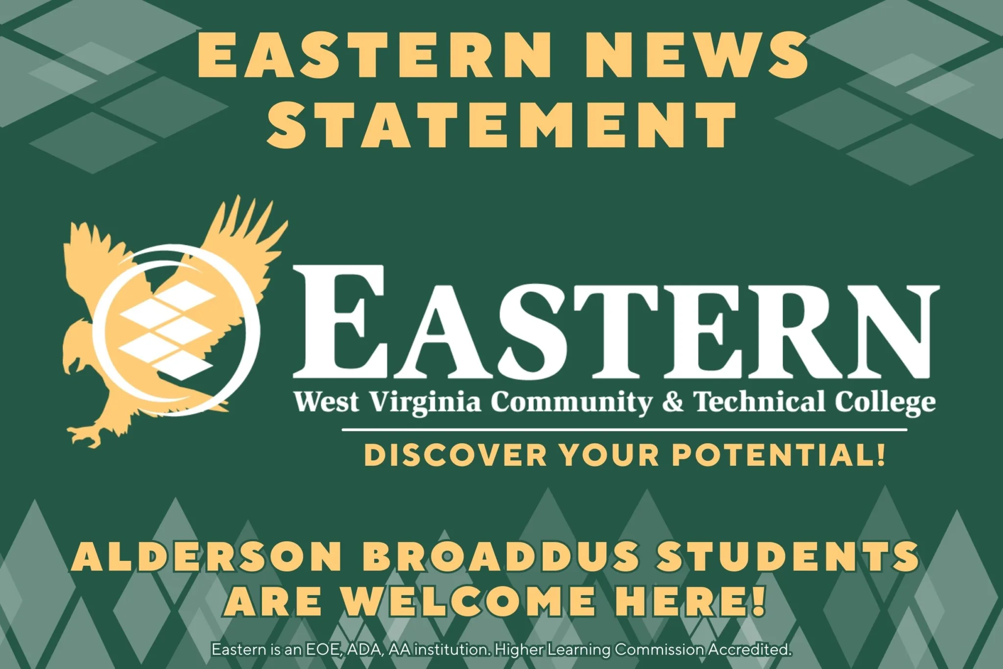 Statement on the Revocation of Alderson Broaddus University Eastern