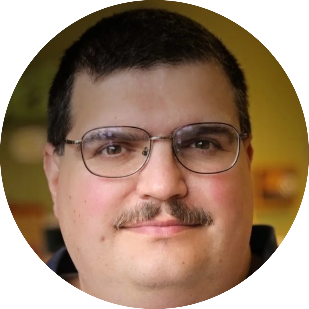 Rob Burns Circle Photo for Web Portrait of a man