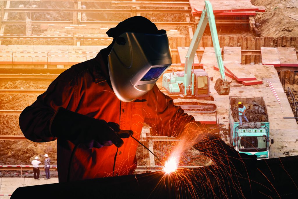 Image of a person welding