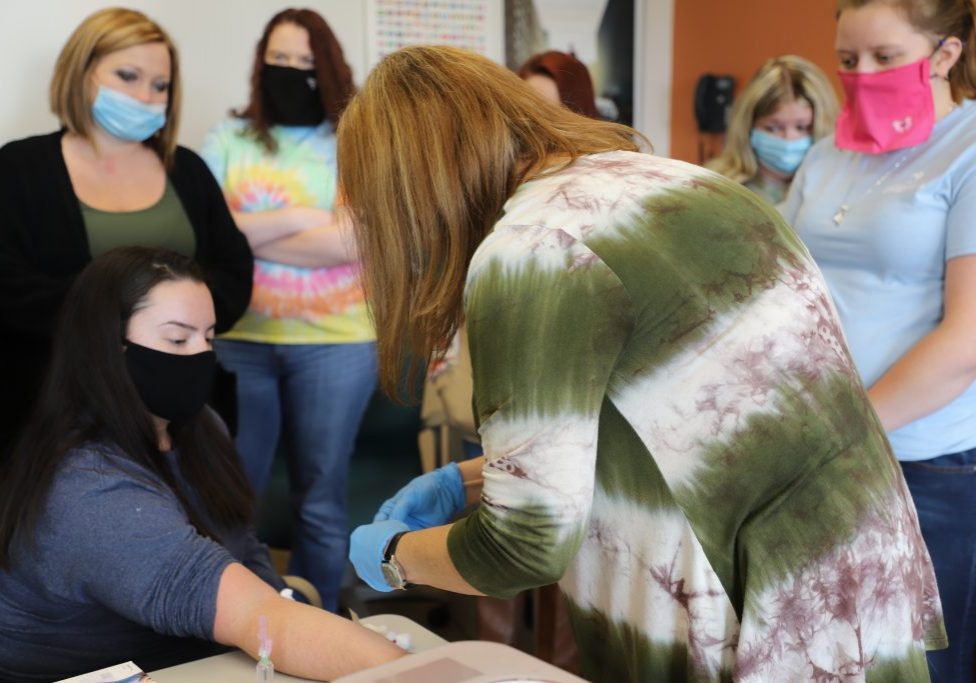 image of phlebotomy class